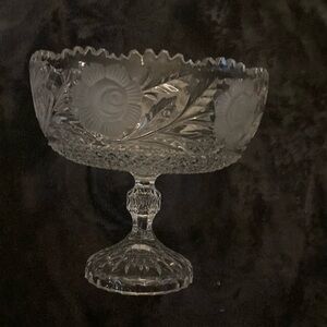 Rose collection by Miller Import pedestal bowl
